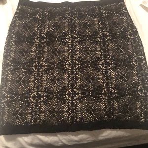 Lace Detail A-Line Skirt from The Limited